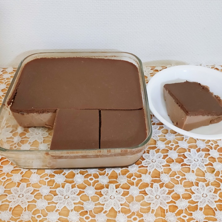 レンジでチョコプリン “作り置き”